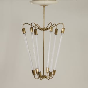 Bauhaus TL Pendant KH 620 in Brass by the Technische Unie, 1950s