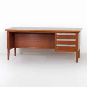 Vintage Mahogany executive desk &#8211; 1970s design, 180&#215;80 cm, extendable top