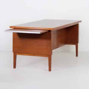 Vintage Mahogany executive desk &#8211; 1970s design, 180&#215;80 cm, extendable top