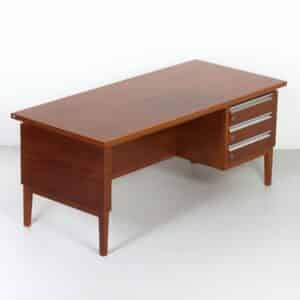 Vintage Mahogany executive desk &#8211; 1970s design, 180&#215;80 cm, extendable top