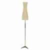 Vintage Floor Lamp with Brown Shade by Dijkstra Lampen, 1970s