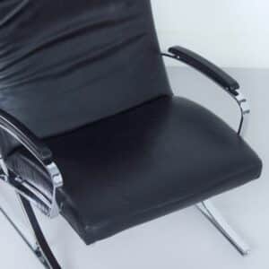 Berlin Lounge Chair with Footstool by Meinhard von Gerkan for Walter Knoll, 1970s