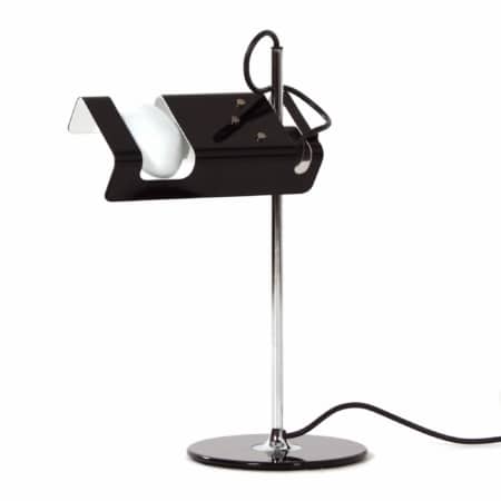 Black Spider Desk Lamp by Joe Colombo for Oluce, 1990s