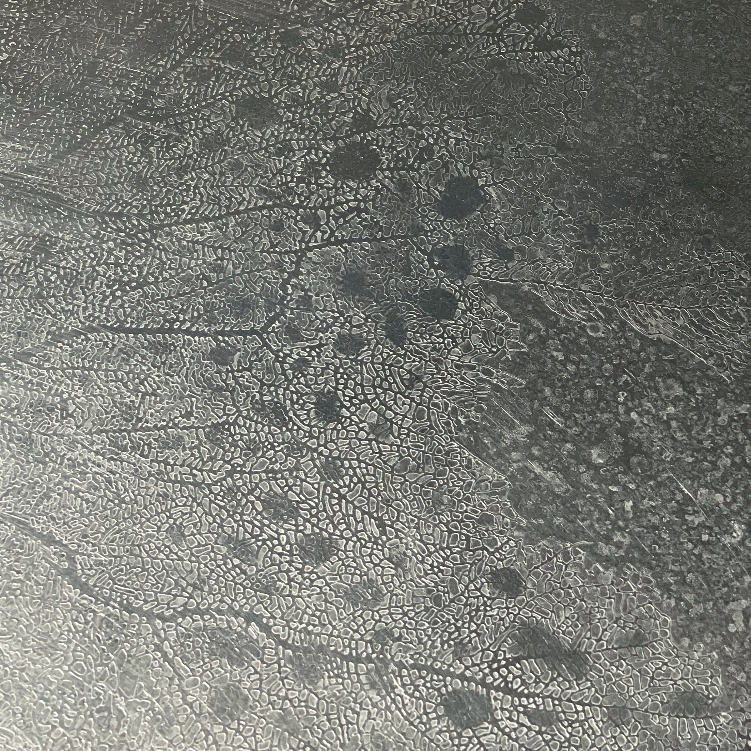 Coffee Table with Etched Metal Top by Heinz Lilienthal, 1970s