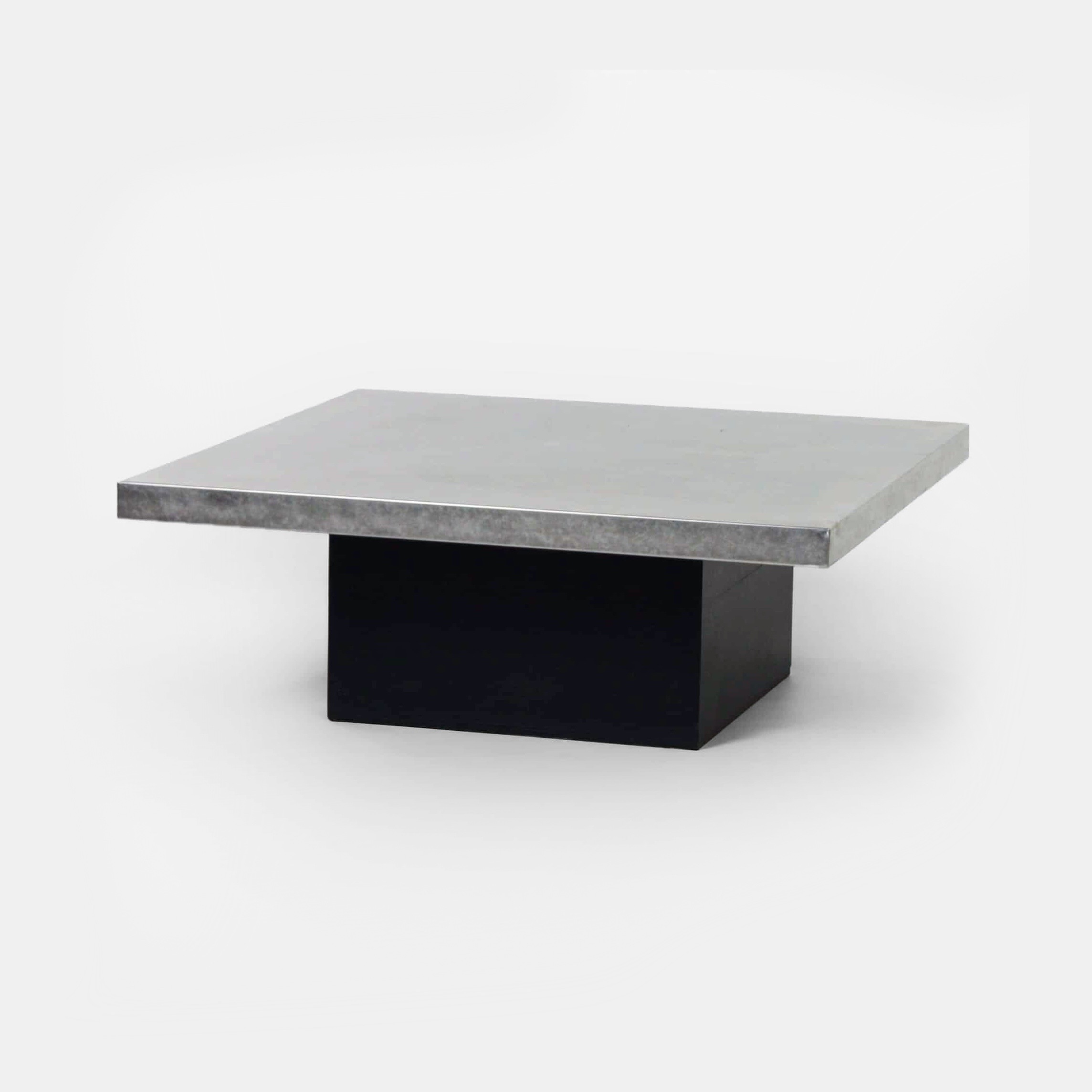 Coffee Table with Etched Metal Top by Heinz Lilienthal, 1970s