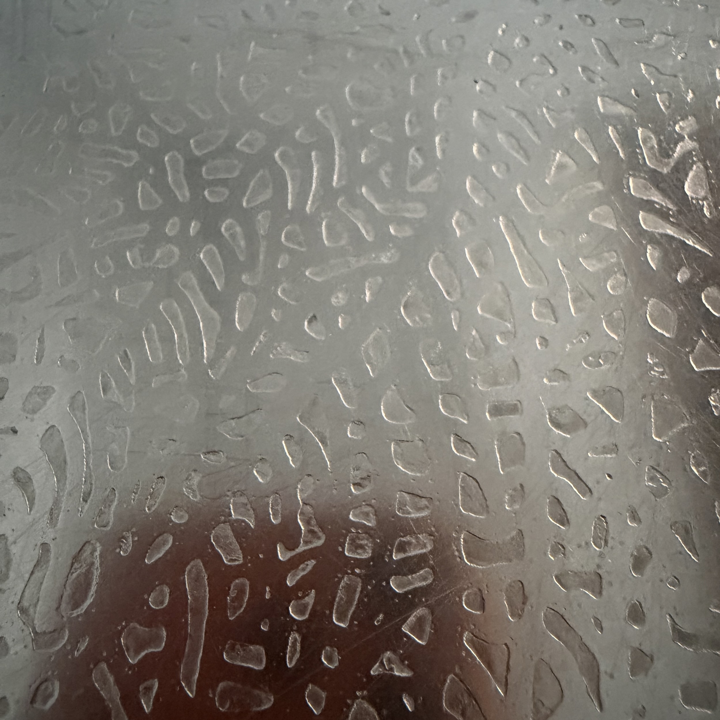 Coffee Table with Etched Metal Top by Heinz Lilienthal, 1970s