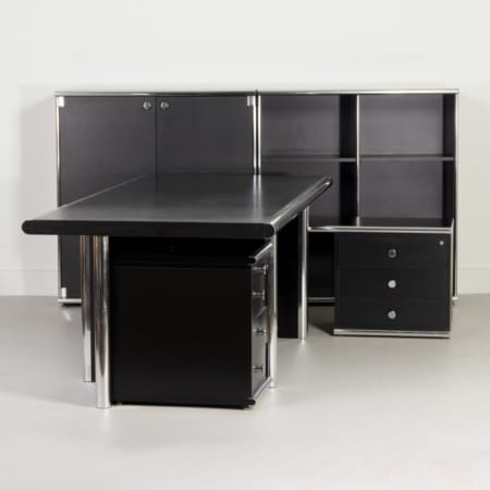 Executive Desk &#8216;BiG&#8217; by G. Faleschini for i4 Mariani Italy, 2000s | 5-Piece