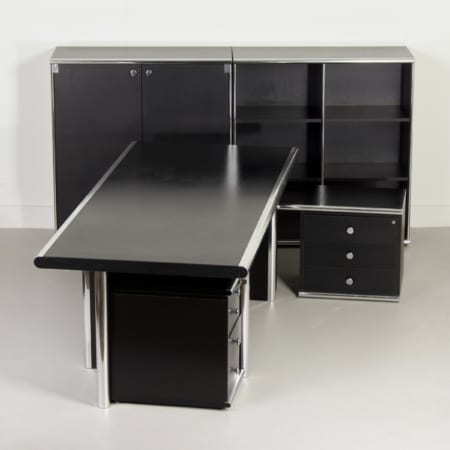 Executive Desk &#8216;BiG&#8217; by G. Faleschini for i4 Mariani Italy, 2000s | 5-Piece