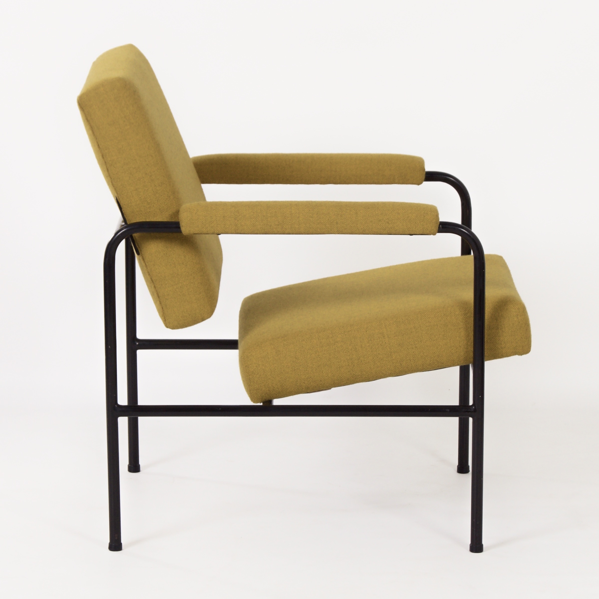 Yellow G 3015 Armchair by W.H. Gispen for Riemersma from the 1960s