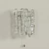 Pair Wall Lamps in Frosted Ice Glass by J. T. Kalmar for Kalmar Franken KG, 1960s