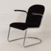 Original 413 Cantilever Armchair by W.H. Gispen for Gispen, 1950s &#8211; Reupholstered with Rib
