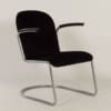 Original 413 Cantilever Armchair by W.H. Gispen for Gispen, 1950s &#8211; Reupholstered with Rib