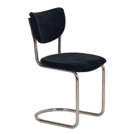 2011 Cantilever Chair in Blue Manchester Corduroy by Toon de Wit for Gebr. De Wit, 1950s