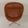 Modello Swivel Chair by Rudolf Wolf for Rohé Noordwolde, 1960s &#8211; Brown Leather Upholstery