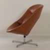 Modello Swivel Chair by Rudolf Wolf for Rohé Noordwolde, 1960s &#8211; Brown Leather Upholstery