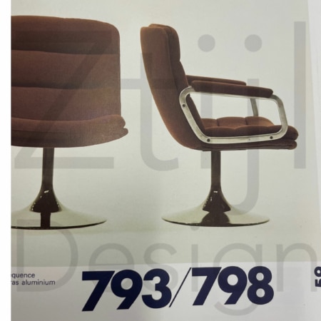 Mid century Swivel Chair 798 by Geoffrey Harcourt for Artifort, 1960s