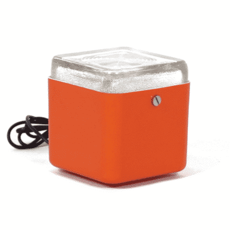 Orange Cube Lamp by Lamperti Robbiate, Italy 1970s