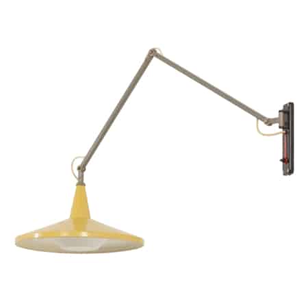 Yellow Panama Wall lamp by Wim Rietveld for Gispen, 1950s