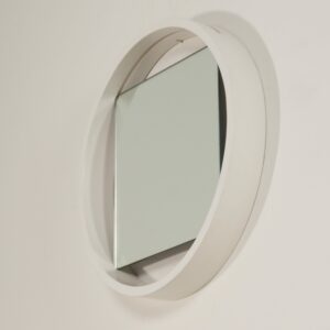 White Wall mirror DZ84 by Benno Premsela for &#8216;t Spectrum, 1960s