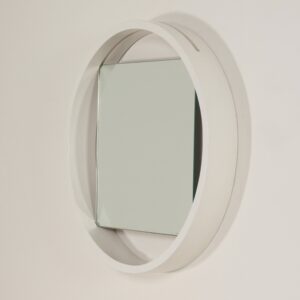 White Wall mirror DZ84 by Benno Premsela for &#8216;t Spectrum, 1960s