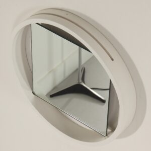 White Wall mirror DZ84 by Benno Premsela for &#8216;t Spectrum, 1960s