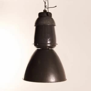 Lot of Enameled Factory Lamps by EFC, 1950s