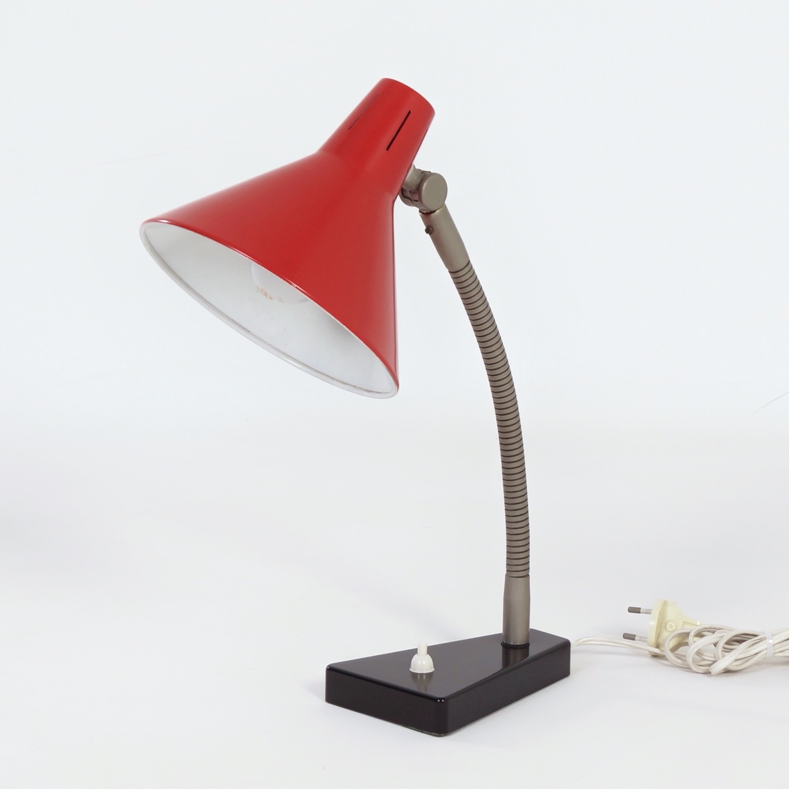 Red Hala Desk Lamp Model 11, 1960s