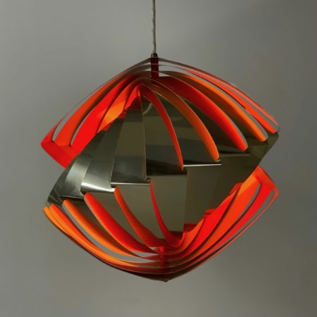 Danish Konkylie Pendant by Louis Weisdorf for Lyfa, 1960s