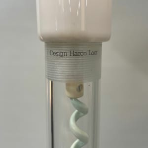 White Plexiglass Floor Lamp by Harco Loor, 1980s