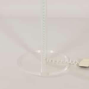 White Plexiglass Floor Lamp by Harco Loor, 1980s