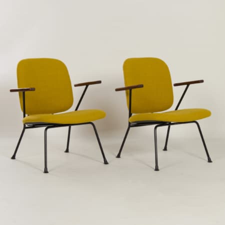 Pair of Armchairs by Gijs van der Sluis for van Der Sluis Steel Furniture, 1960s