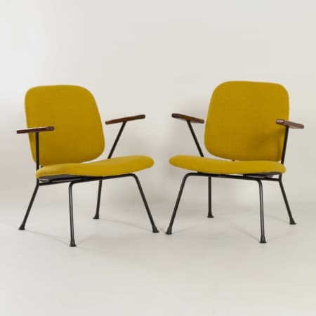 Pair of Armchairs by Gijs van der Sluis for van Der Sluis Steel Furniture, 1960s