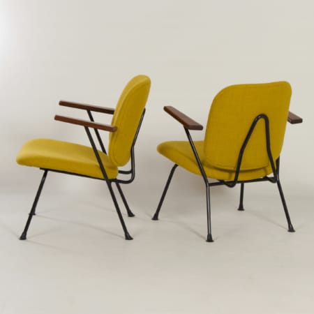 Pair of Armchairs by Gijs van der Sluis for van Der Sluis Steel Furniture, 1960s