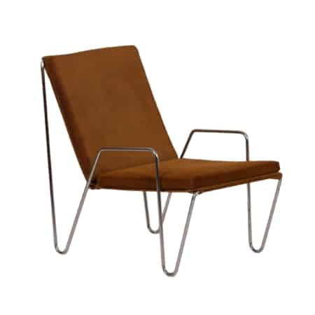 Bachelor Chair by Verner Panton for Fritz Hansen, 1950s – Brown Suede