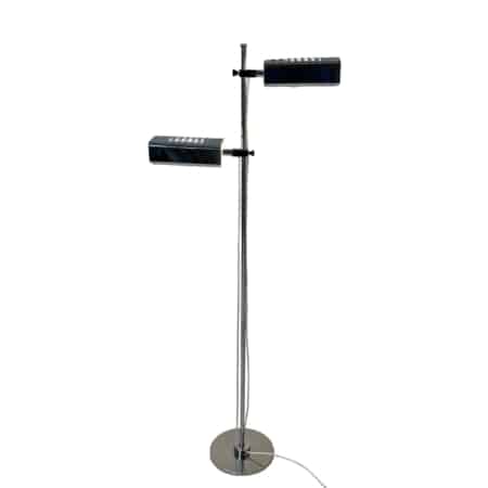 Chrome Plated Floor Lamp by Guzzini, 1970s | Italian Modern