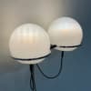 Tolkien &#8216;Lord of the Rings&#8217; Wall Lamp with Two Morning Mist Glass Balloons by RAAK, 1970s