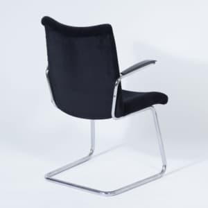 3014 Cantilever Armchairs by Toon De Wit for De Wit, 1950s &#8211; Set of 4 in New Black Fabric