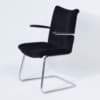 3014 Cantilever Armchairs by Toon De Wit for De Wit, 1950s &#8211; Set of 4 in New Black Fabric