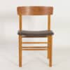 Danish Chair in Teak and New Brown Leather by Farstrup, 1960s