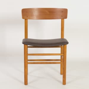 Danish Chair in Teak and New Brown Leather by Farstrup, 1960s