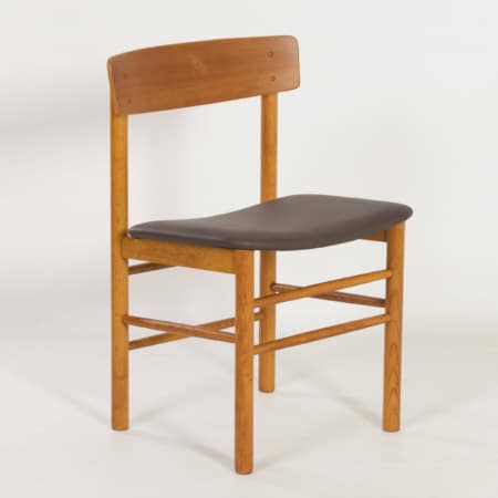 Danish Chair in Teak and New Brown Leather by Farstrup, 1960s