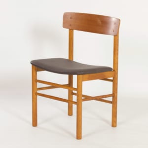 Danish Chair in Teak and New Brown Leather by Farstrup, 1960s
