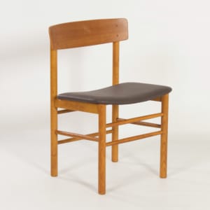 Danish Chair in Teak and New Brown Leather by Farstrup, 1960s