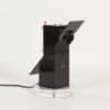 Memphis Style Table Lamp in Black Plexiglas, 1980s