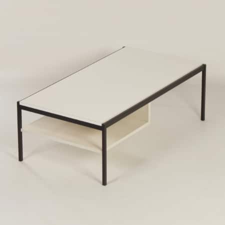 White Coffee Table 3651 by Coen de Vries for Gispen &#8211; 1960s