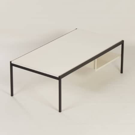 White Coffee Table 3651 by Coen de Vries for Gispen &#8211; 1960s