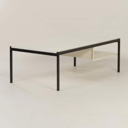 White Coffee Table 3651 by Coen de Vries for Gispen &#8211; 1960s