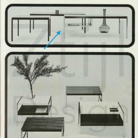 White Coffee Table 3651 by Coen de Vries for Gispen &#8211; 1960s