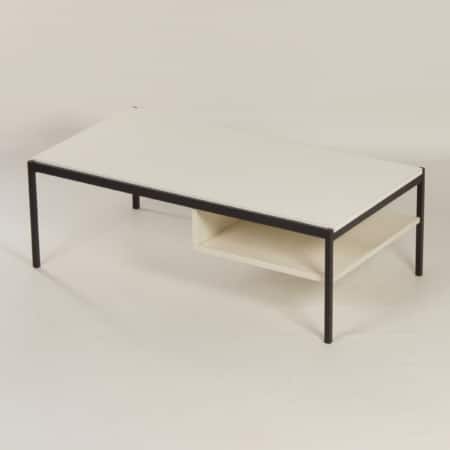 White Coffee Table 3651 by Coen de Vries for Gispen &#8211; 1960s