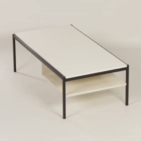 White Coffee Table 3651 by Coen de Vries for Gispen &#8211; 1960s